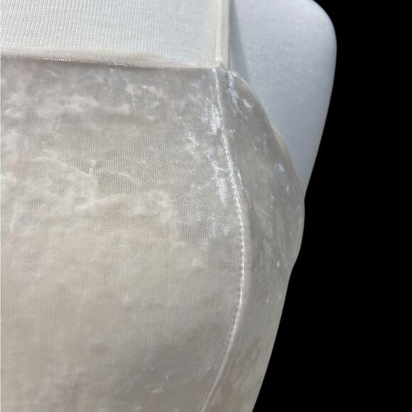 American Eagle Outfitters Women Size Medium Cream Tiered Peplum Camisole - Picture 5 of 16